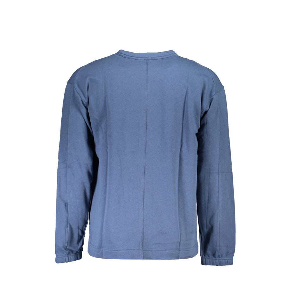 Calvin Klein Blu Cotton Men Sweatshirt - Image 2
