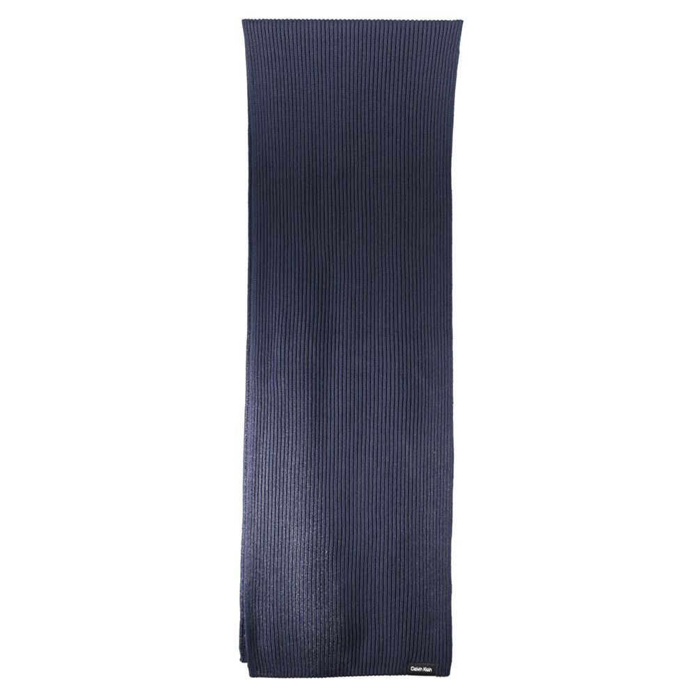 Calvin Klein Blue Cotton Men Scarf - Image 3