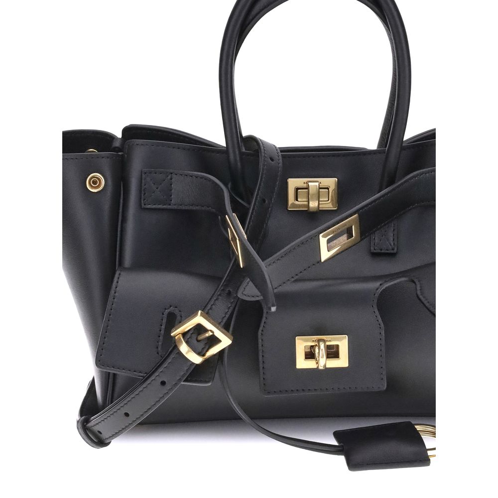 Balenciaga Black Calf Leather Bos Taurus Handbag - Image 4