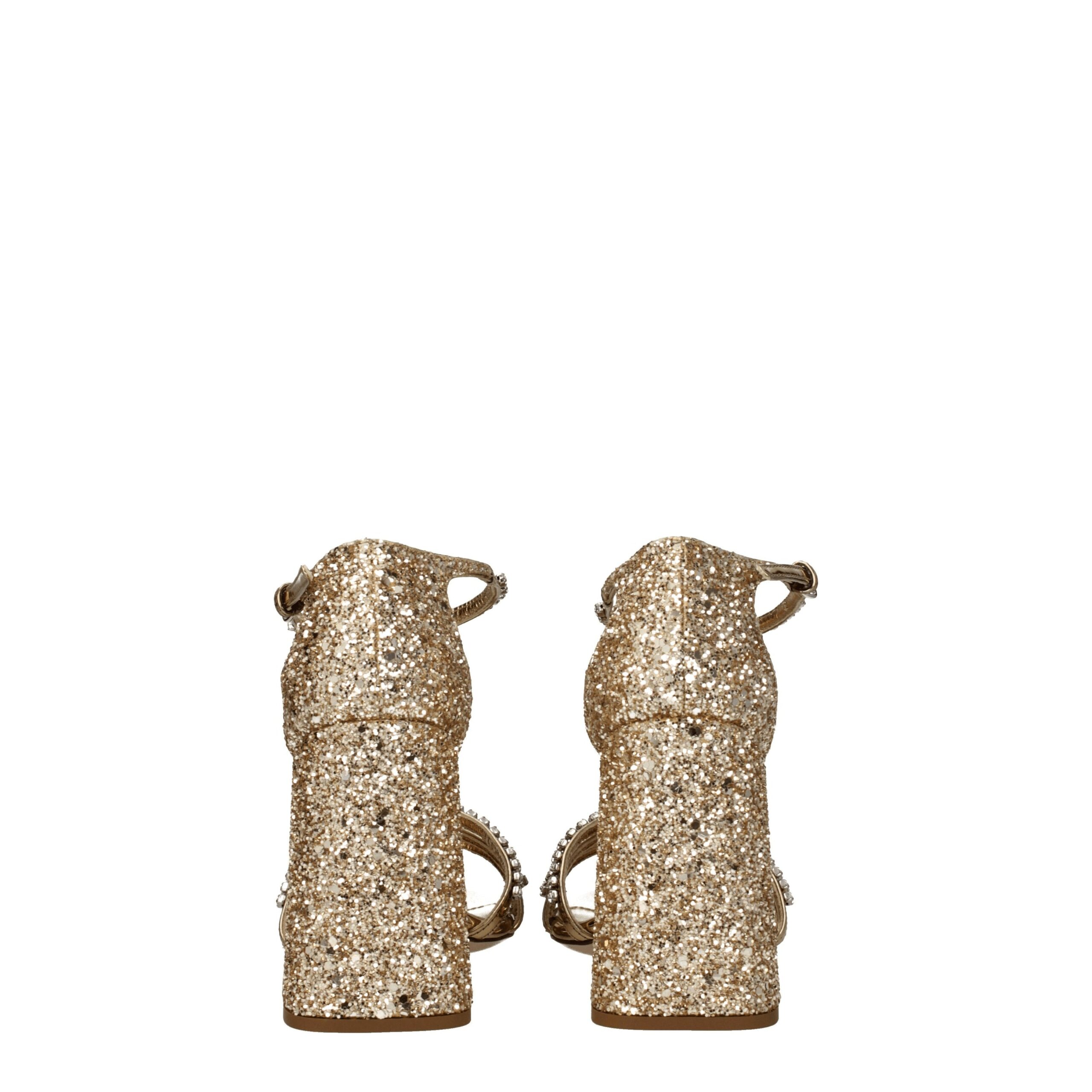 Miu Miu Gold Plastic Platform Sandals - Image 5