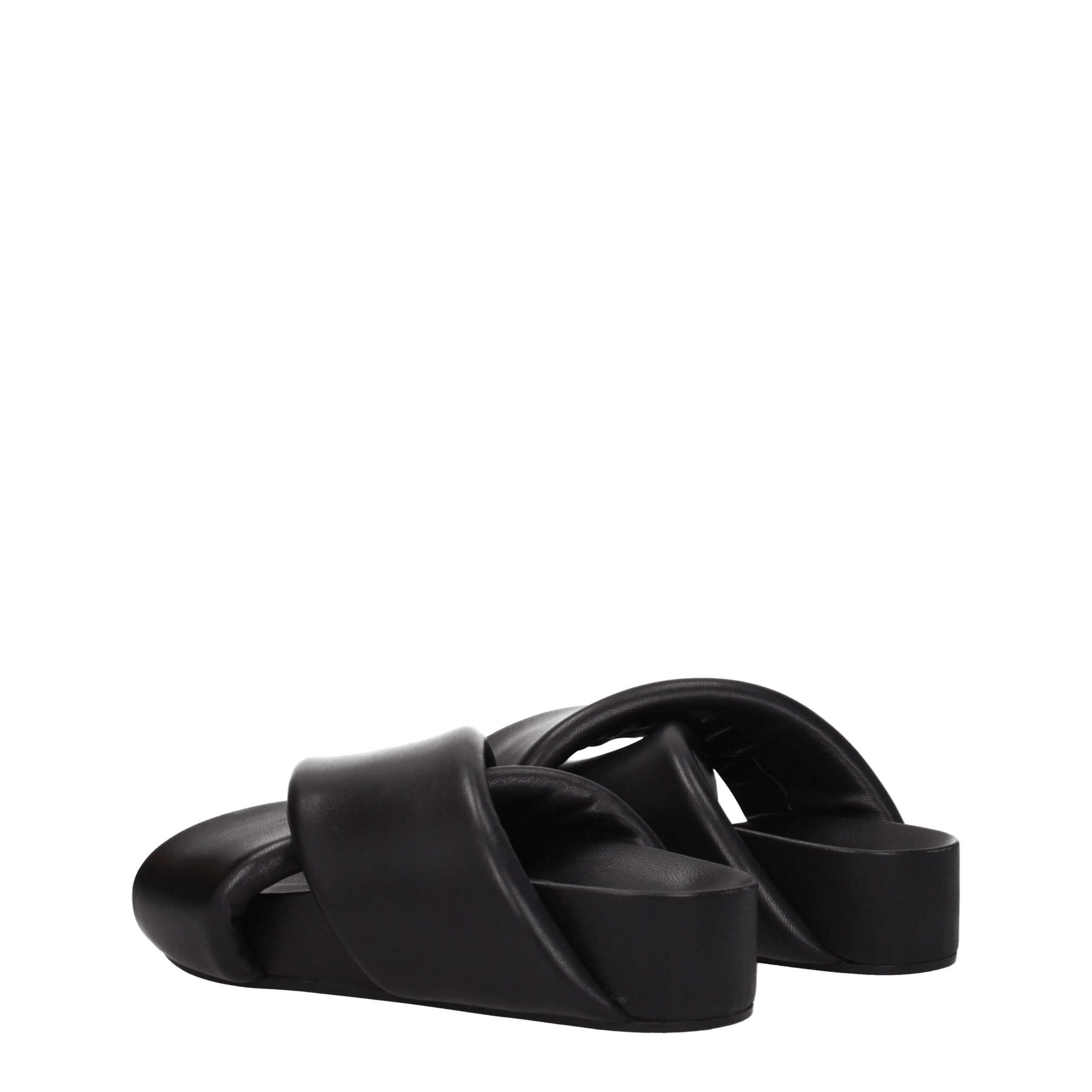 Jil Sander Black Leather Slippers - Image 4