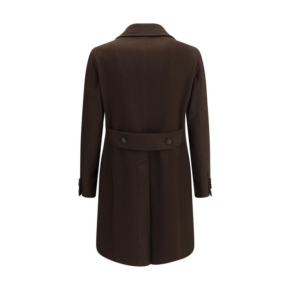 Tagliatore Brown Wool Coat - Image 2