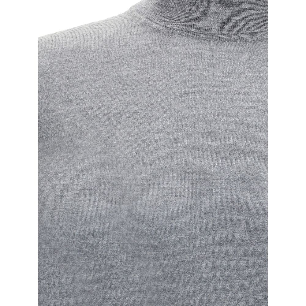Brunello Cucinelli Gray Cashmere Cashmere Sweater - Image 3