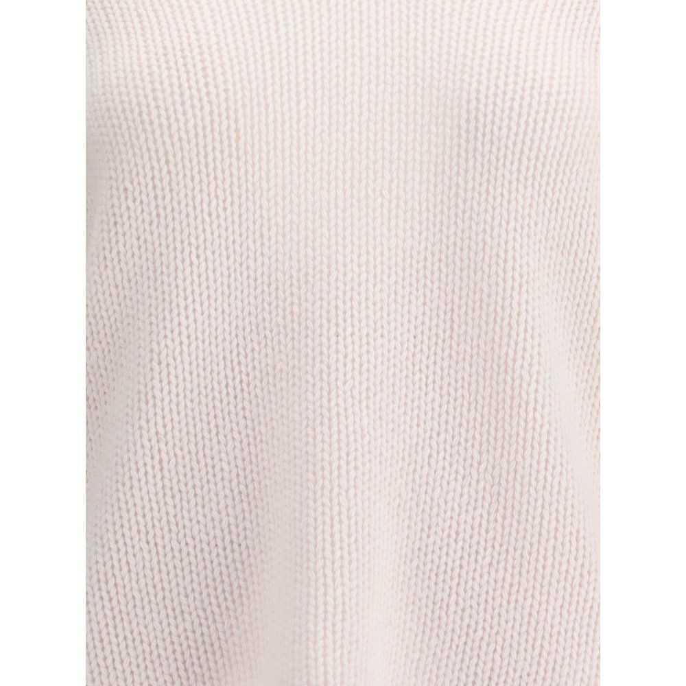 Forte_Forte White Wool Cashmere Sweater - Image 3