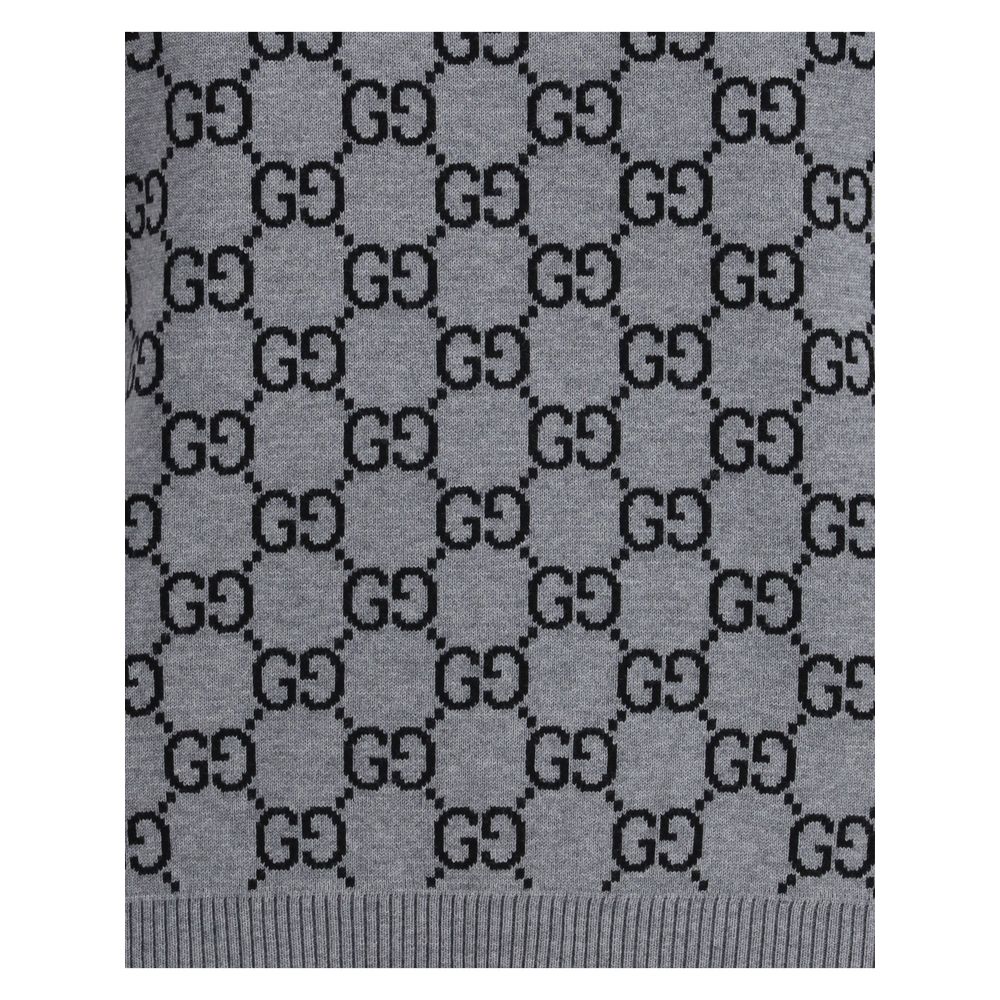 Gucci Gray Wool Sweatshirt - Image 3