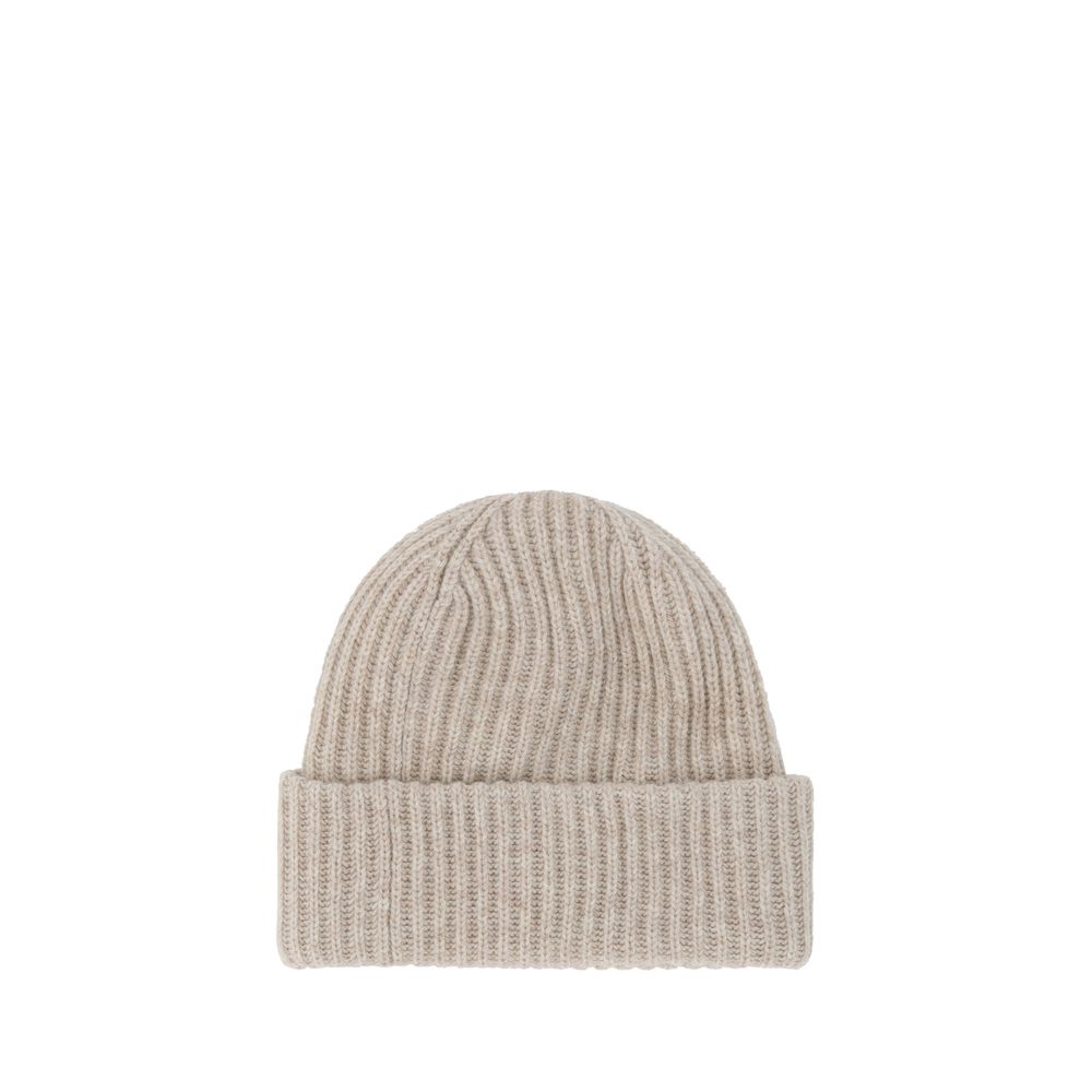 Ganni Brown Wool Beanie - Image 2