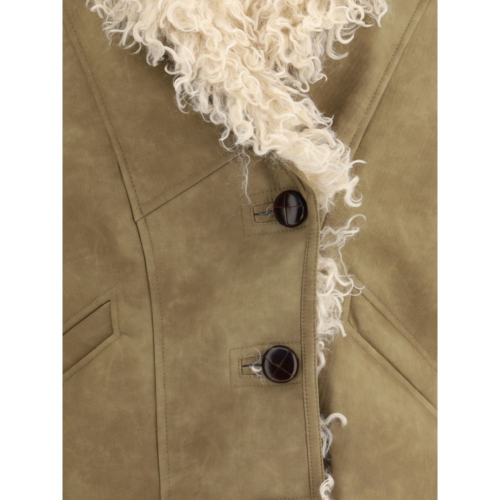 Marant Etoile Beige Polyester Coat - Image 3