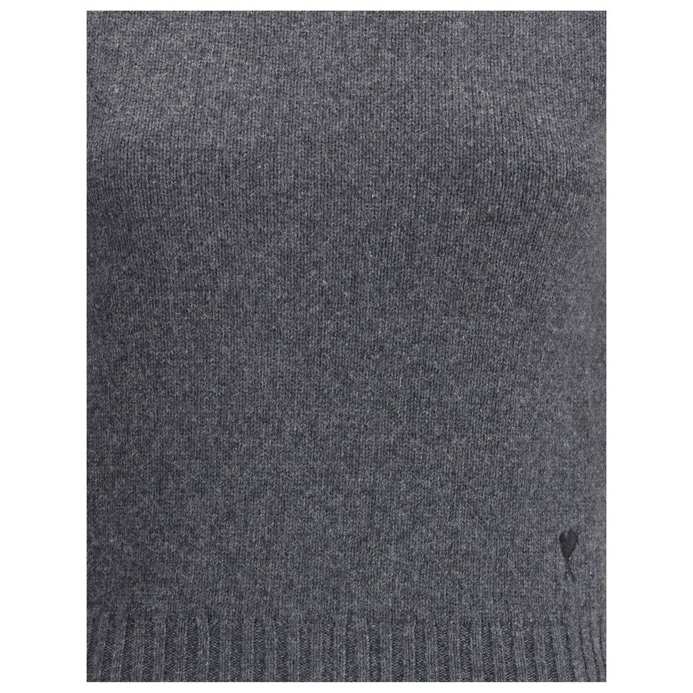 Ami Paris Gray Cashmere Turtleneck - Image 3