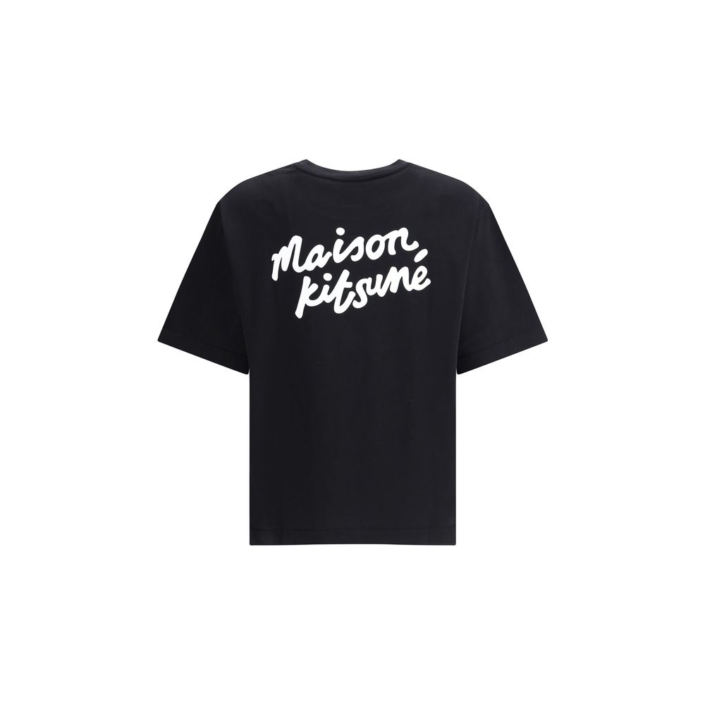 Maison Kitsuné Black Cotton T-Shirt - Image 2