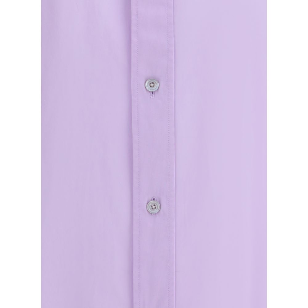 Tom Ford Purple Cotton Dress Shirt - Image 3