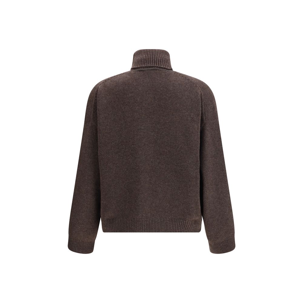 Brunello Cucinelli Brown Cashmere Turtleneck - Image 2
