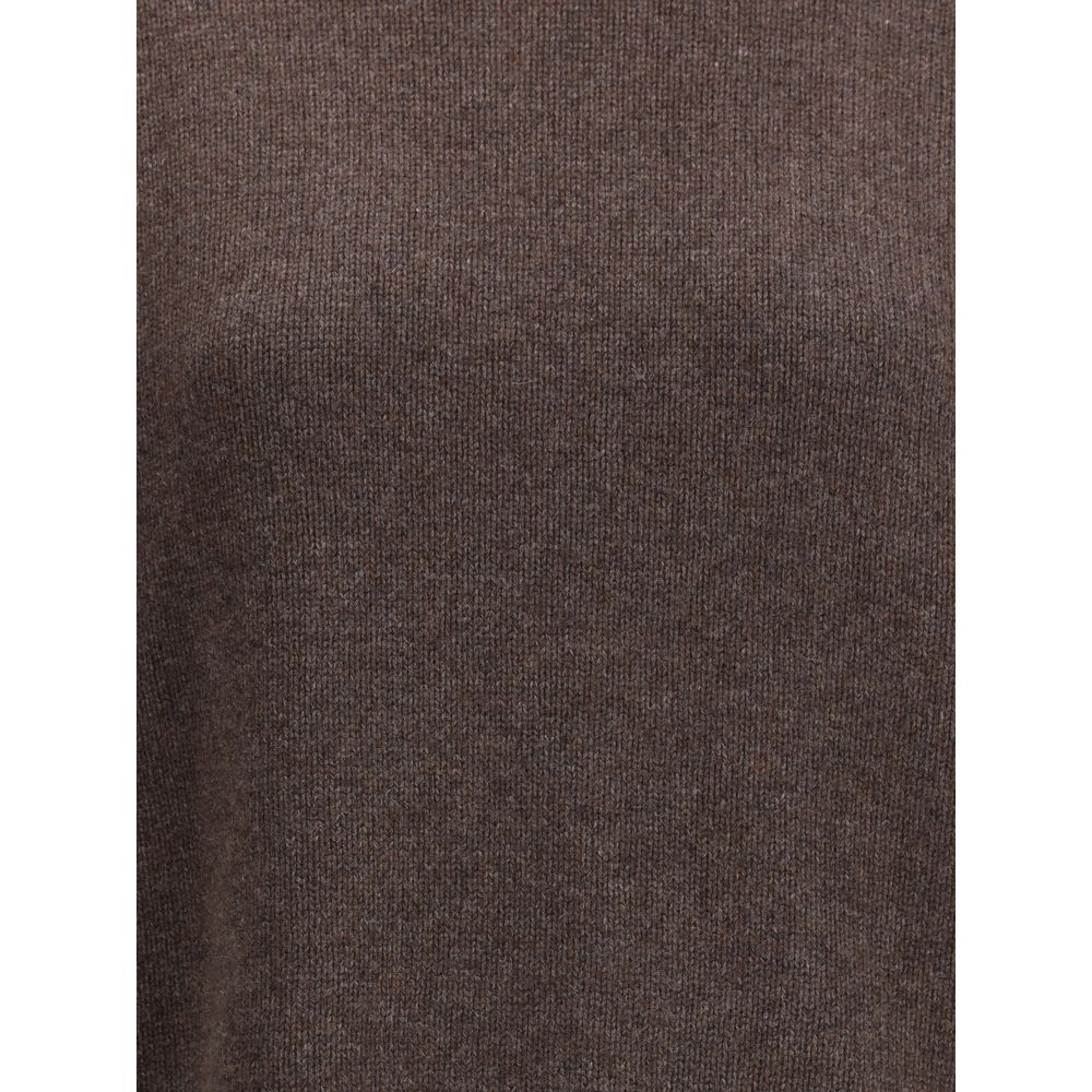 Brunello Cucinelli Brown Cashmere Turtleneck - Image 3