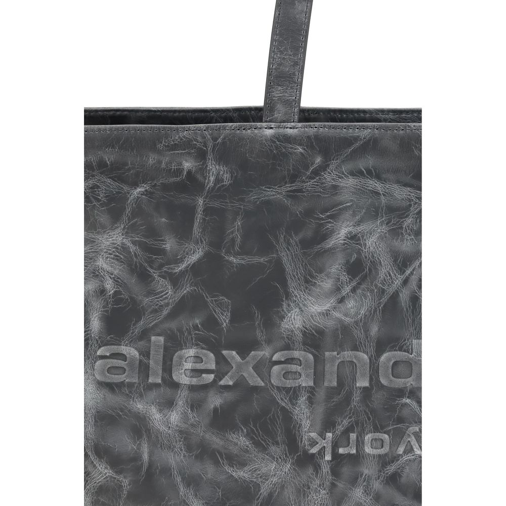 Alexander Wang Gray Leather Shoulder Bag - Image 4