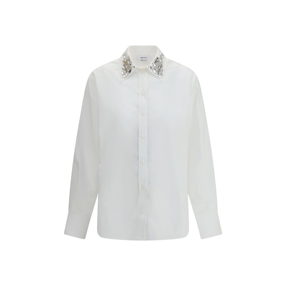 Alexander McQueen White Cotton Dress Shirt