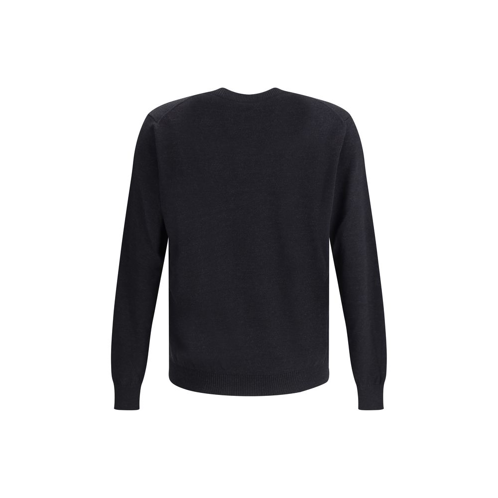 Fendi Black Fleece Wool Sweatshirt - Image 2