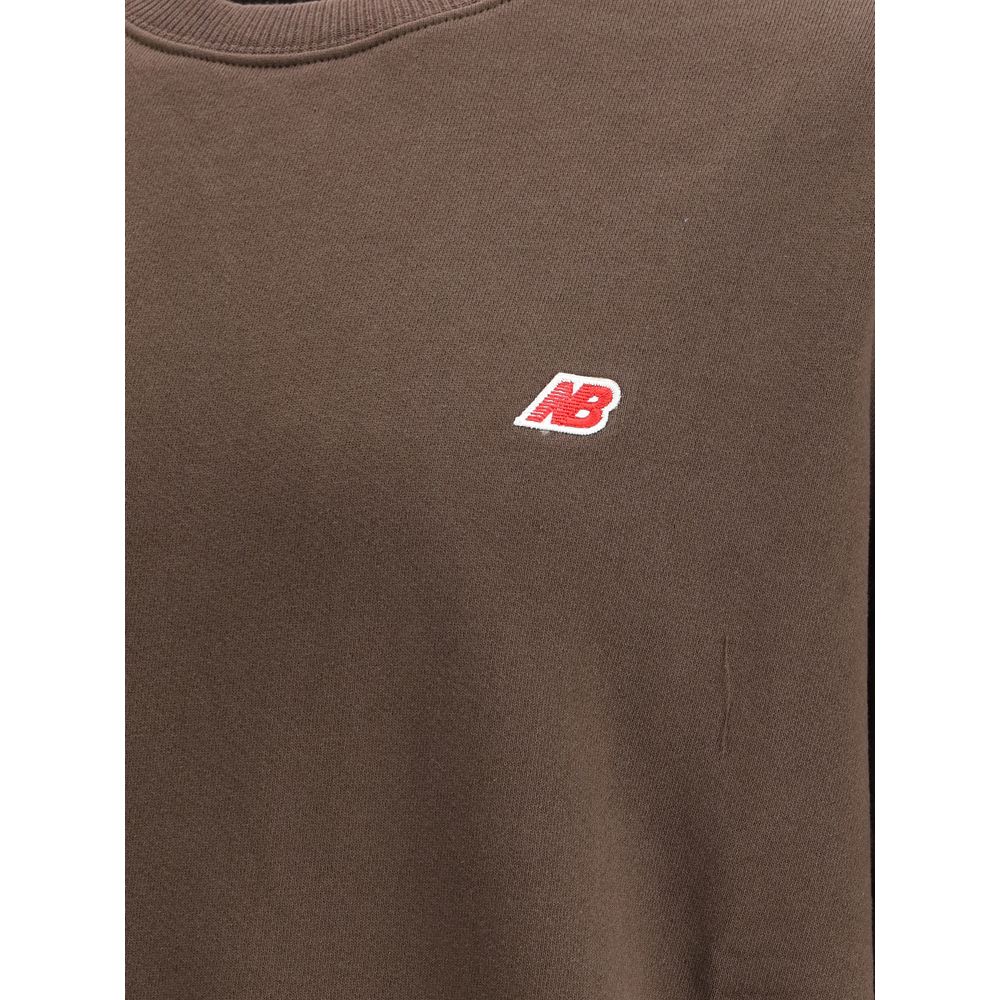New Balance Brown Cotton Sweatshirt - Image 3