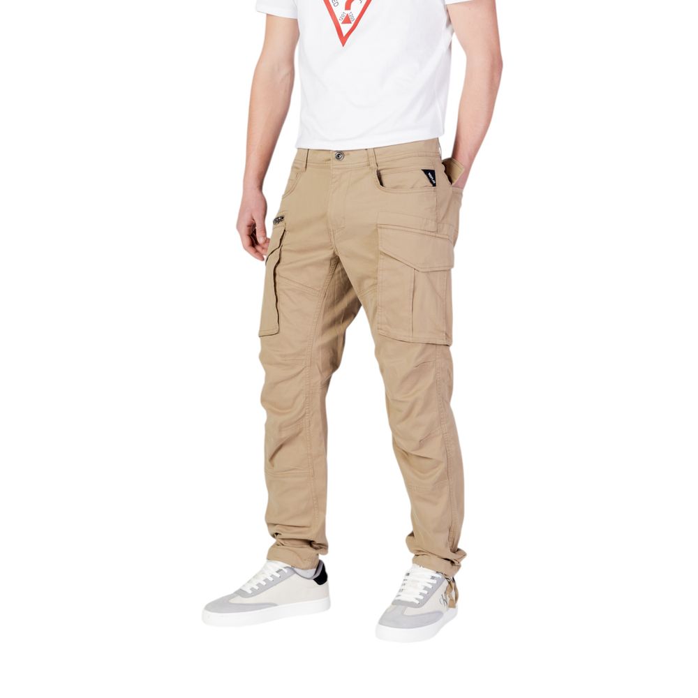 Replay Beige Cotton Relaxed Fit Jeans - Image 2