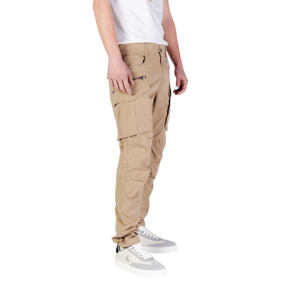 Replay Beige Cotton Relaxed Fit Jeans - Image 3