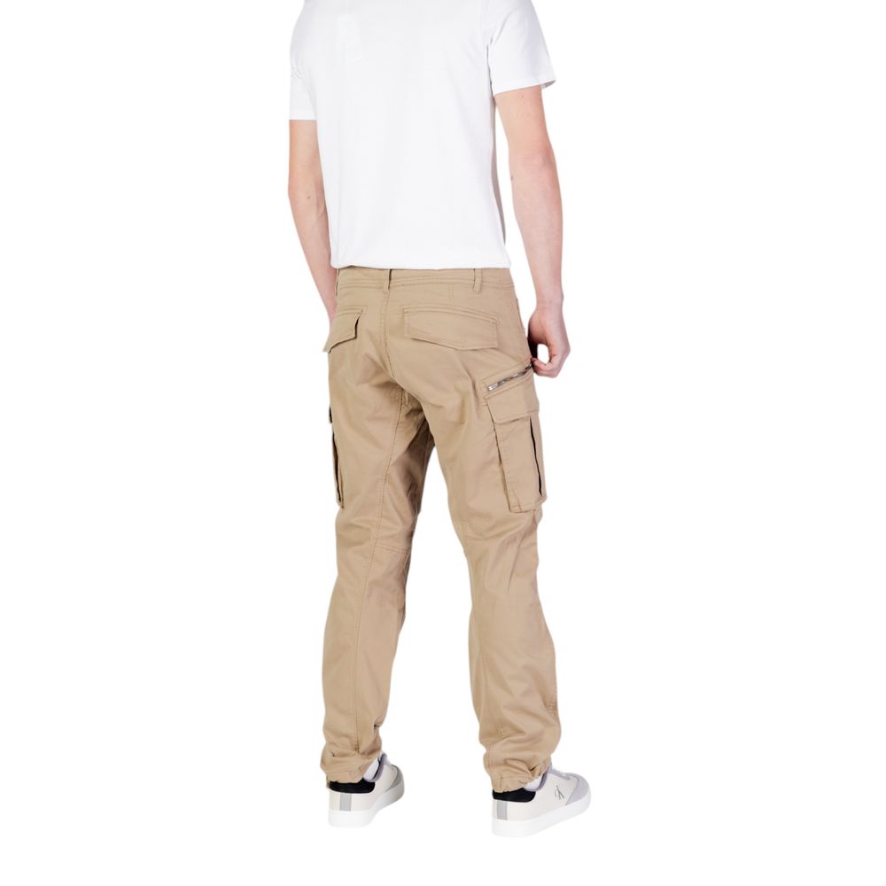 Replay Beige Cotton Relaxed Fit Jeans - Image 4