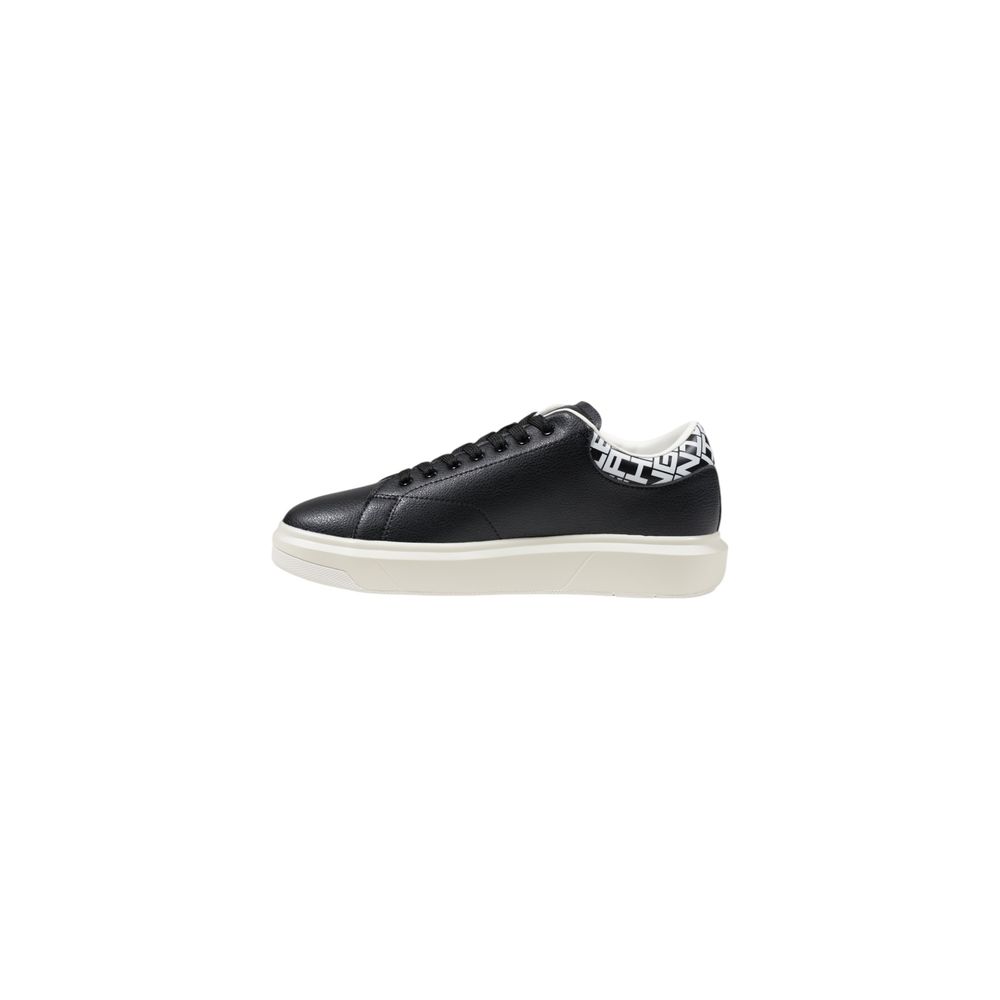 Armani Exchange Black And White Leather Low Top Sneakers - Image 3