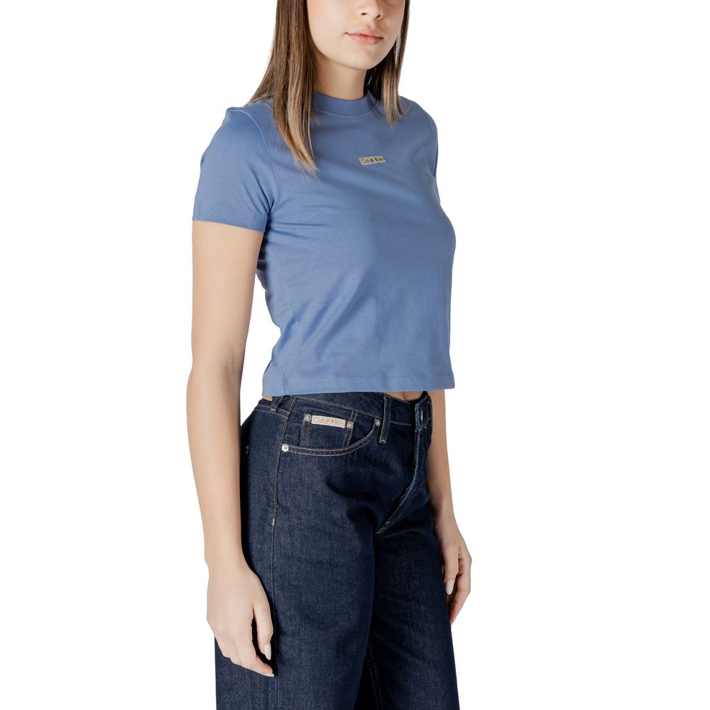 Calvin Klein Jeans Light Blue Recycled Cotton Sportswear - Image 3