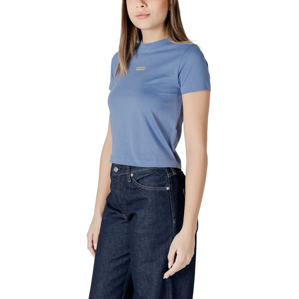 Calvin Klein Jeans Light Blue Recycled Cotton Sportswear - Image 4