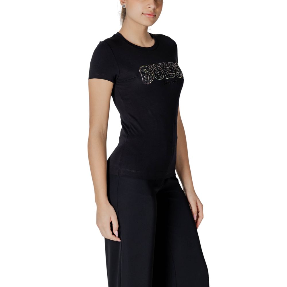 Guess Black Cotton T-Shirt - Image 3
