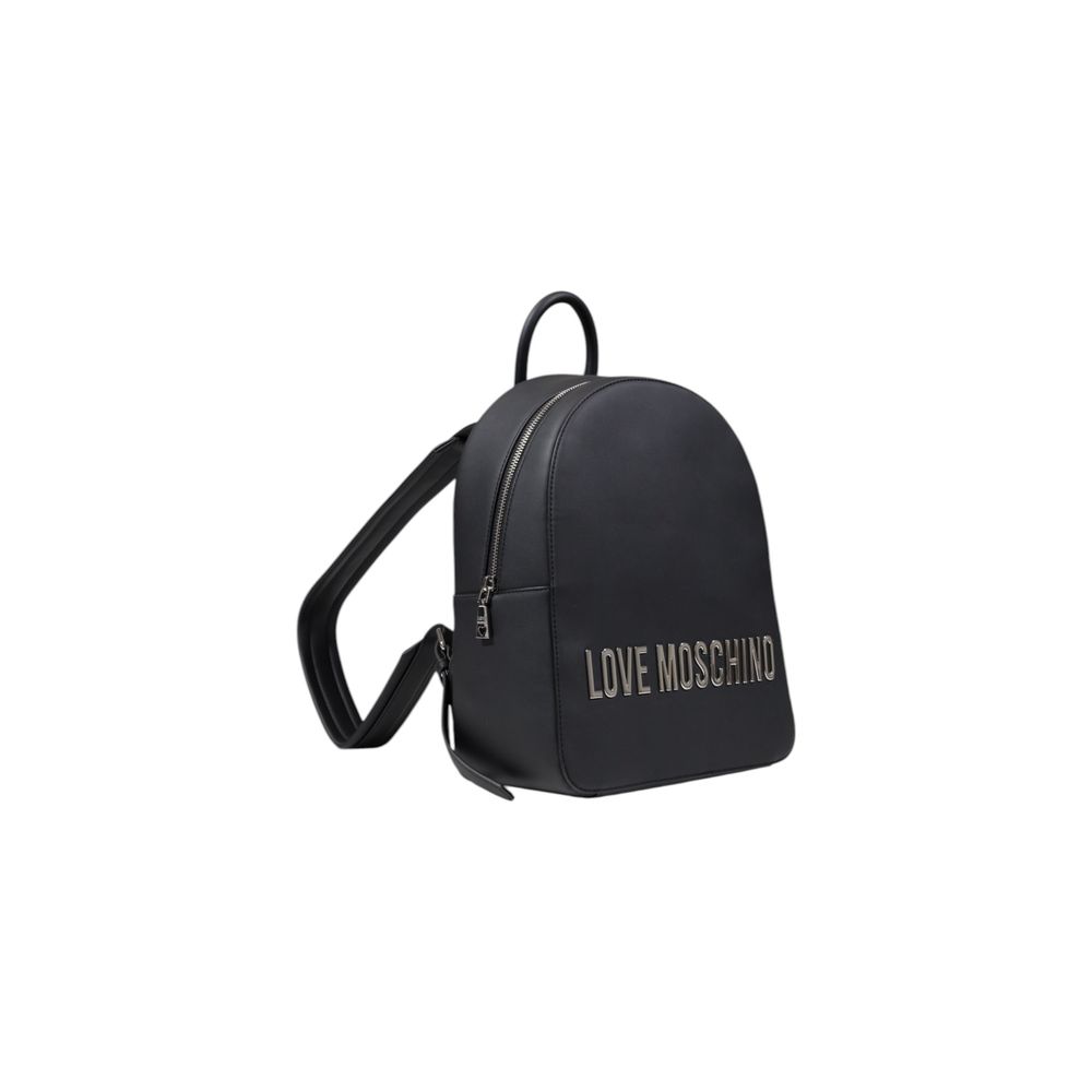 Love Moschino Gray Polyethylene Backpack - Image 3
