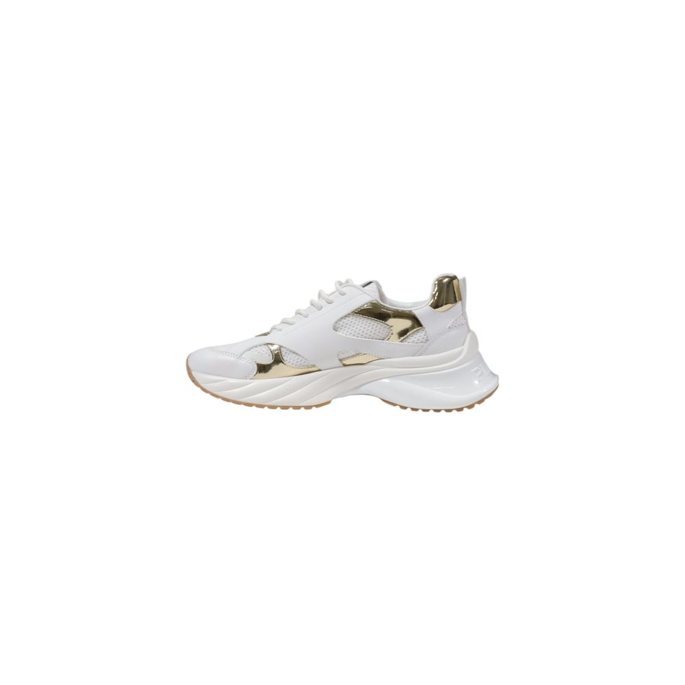 PINKO White Leather Chunky Sneakers - Image 4