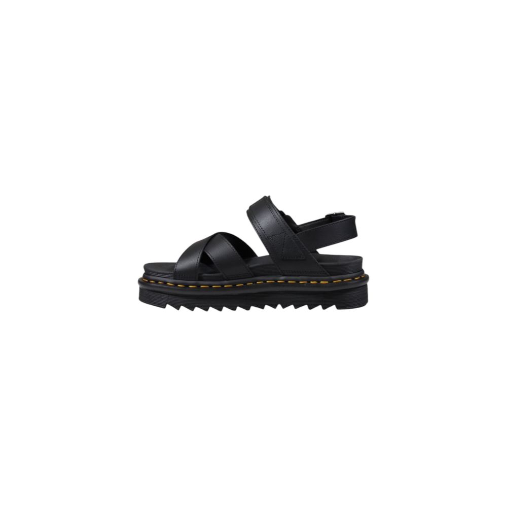 Dr. Martens Black Leather Flat Sandals - Image 3