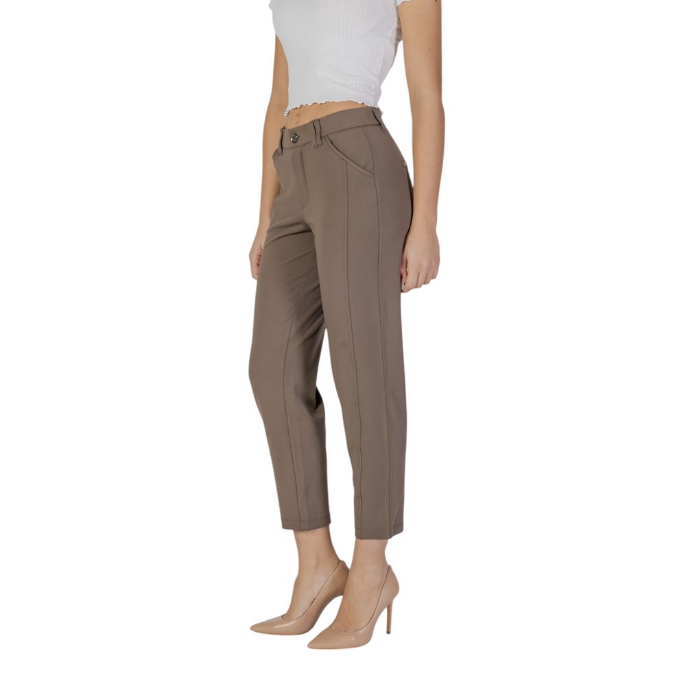 Street One Brown Polyester Pant - Image 2