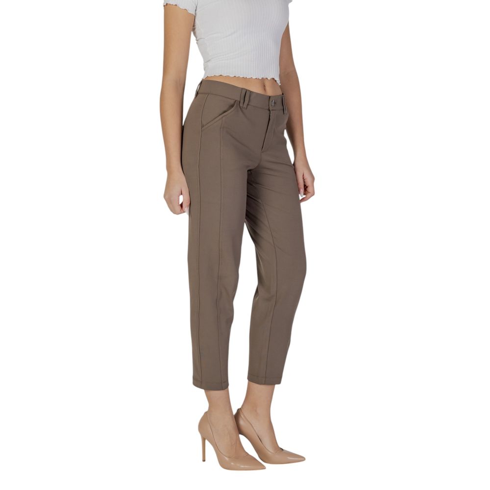 Street One Brown Polyester Pant - Image 3
