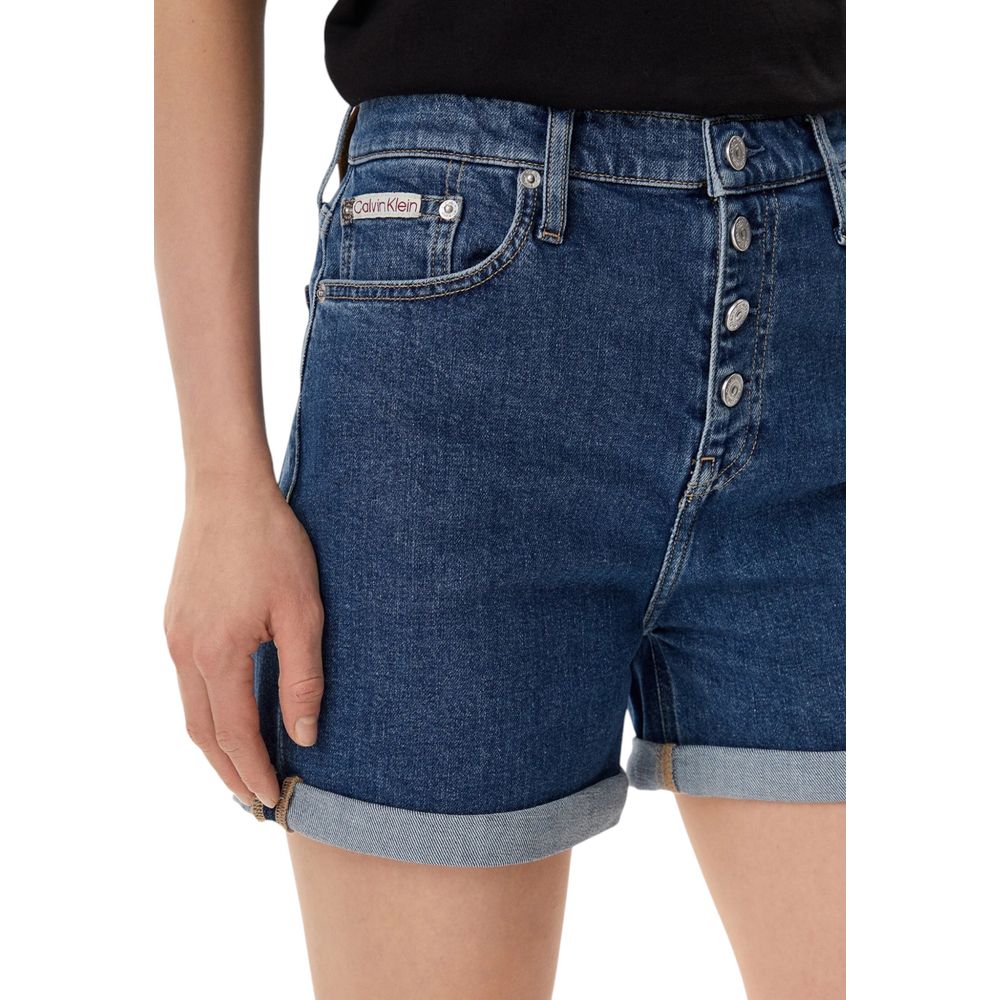 Calvin Klein Jeans Blue Cotton Shorts - Image 4