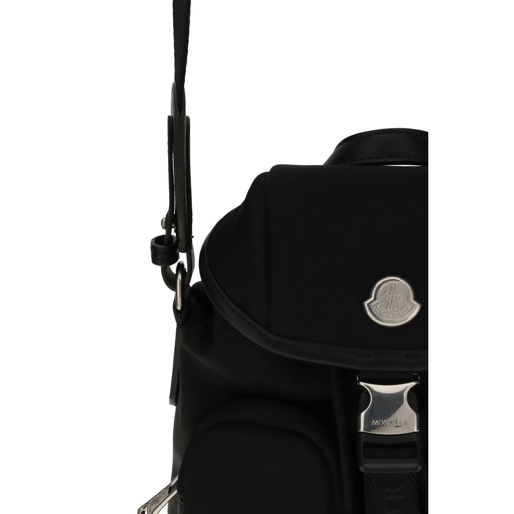 Moncler Black Calf Leather Bos Taurus Backpack - Image 4