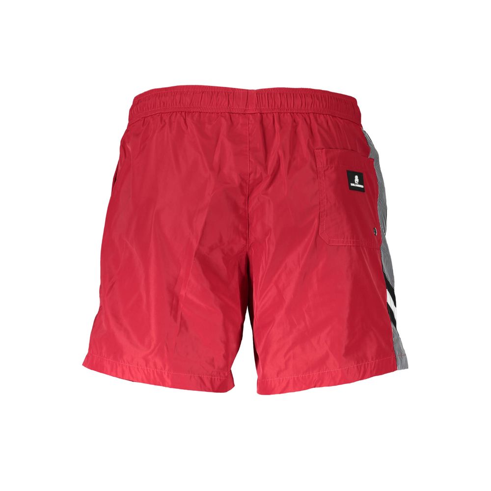 Karl Lagerfeld Rosso Polyester Men's Beachwear Boxer - Image 2