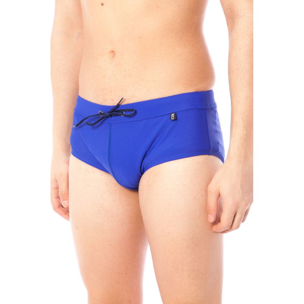 Datch Blue Polyamide Mens Swim Briefs - Image 2