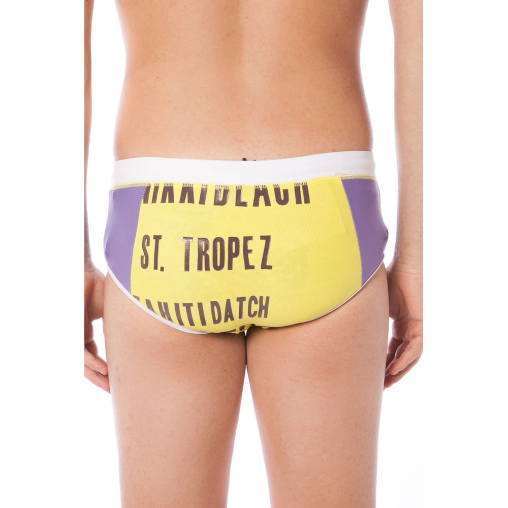 Datch Giallo Poliammide Men Swim Brief - Image 3