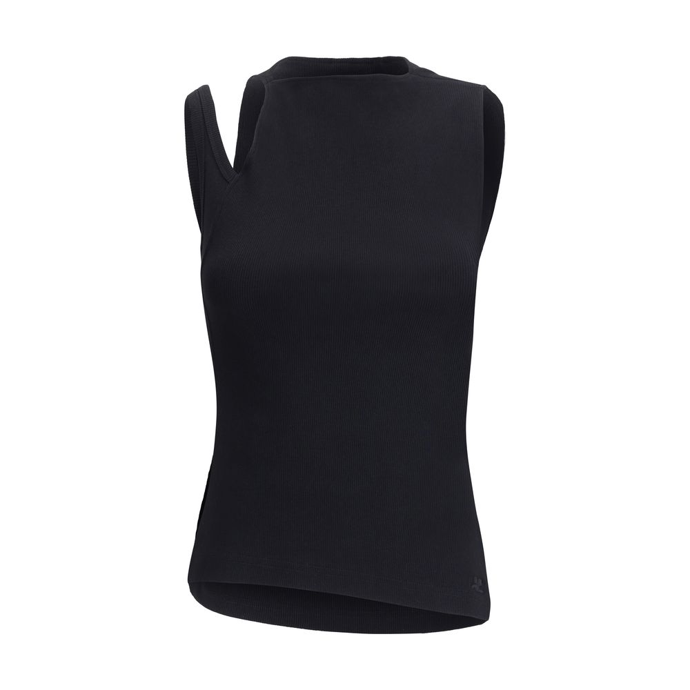 Courrèges Black Cotton Top