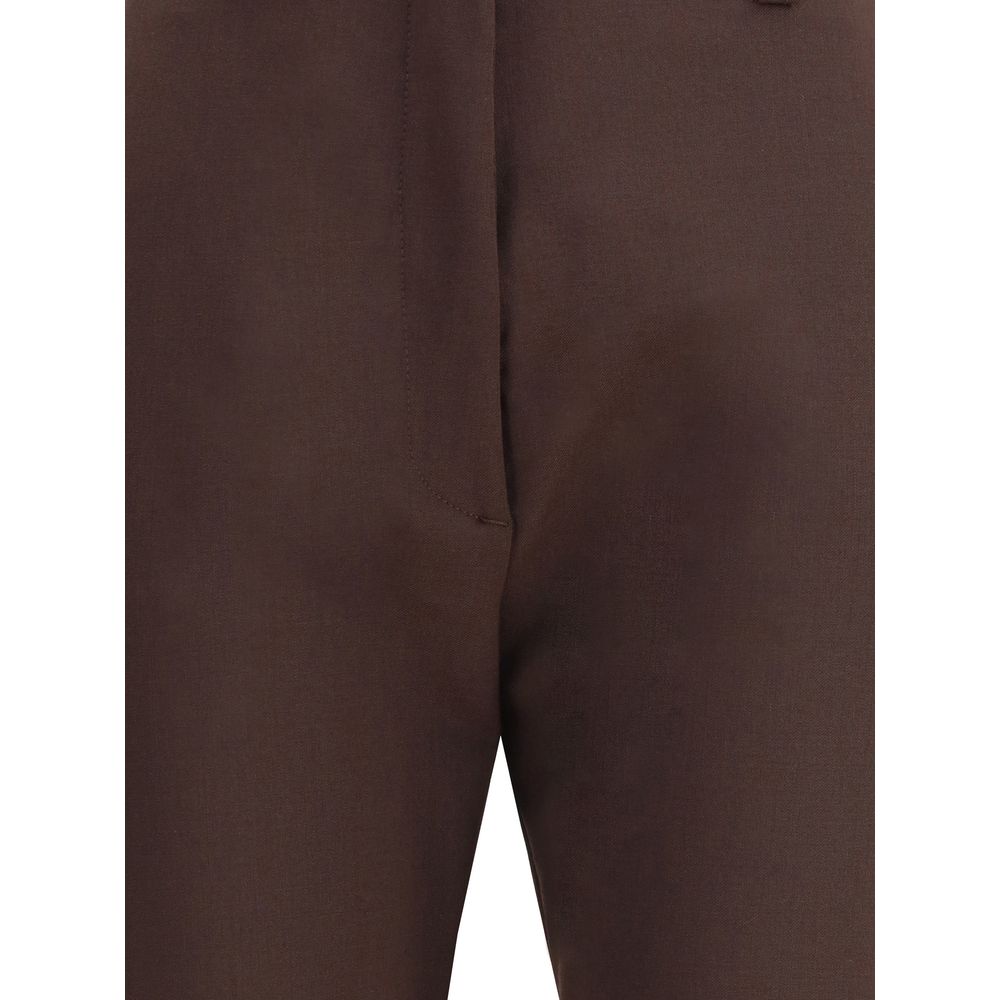 The Latest Brown Polyester Skinny Pants - Image 3