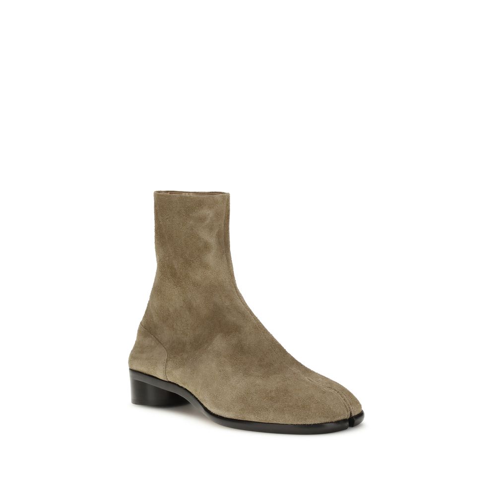 Margiela Beige Leather Ankle Boots - Image 2