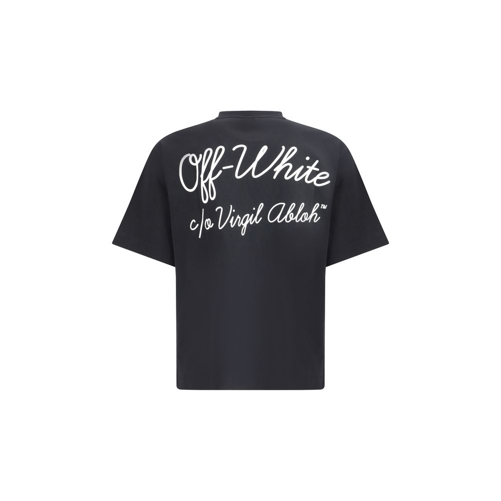 Off-White Black Cotton T-Shirt - Image 2