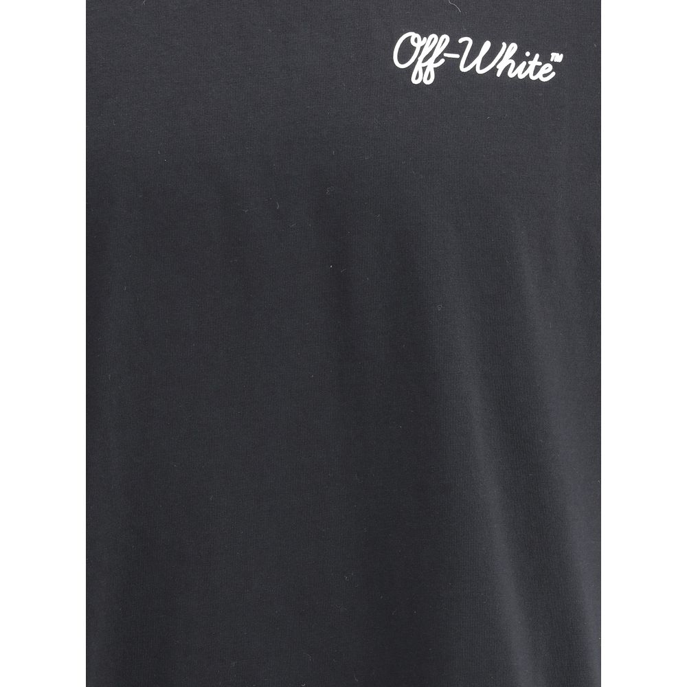 Off-White Black Cotton T-Shirt - Image 3
