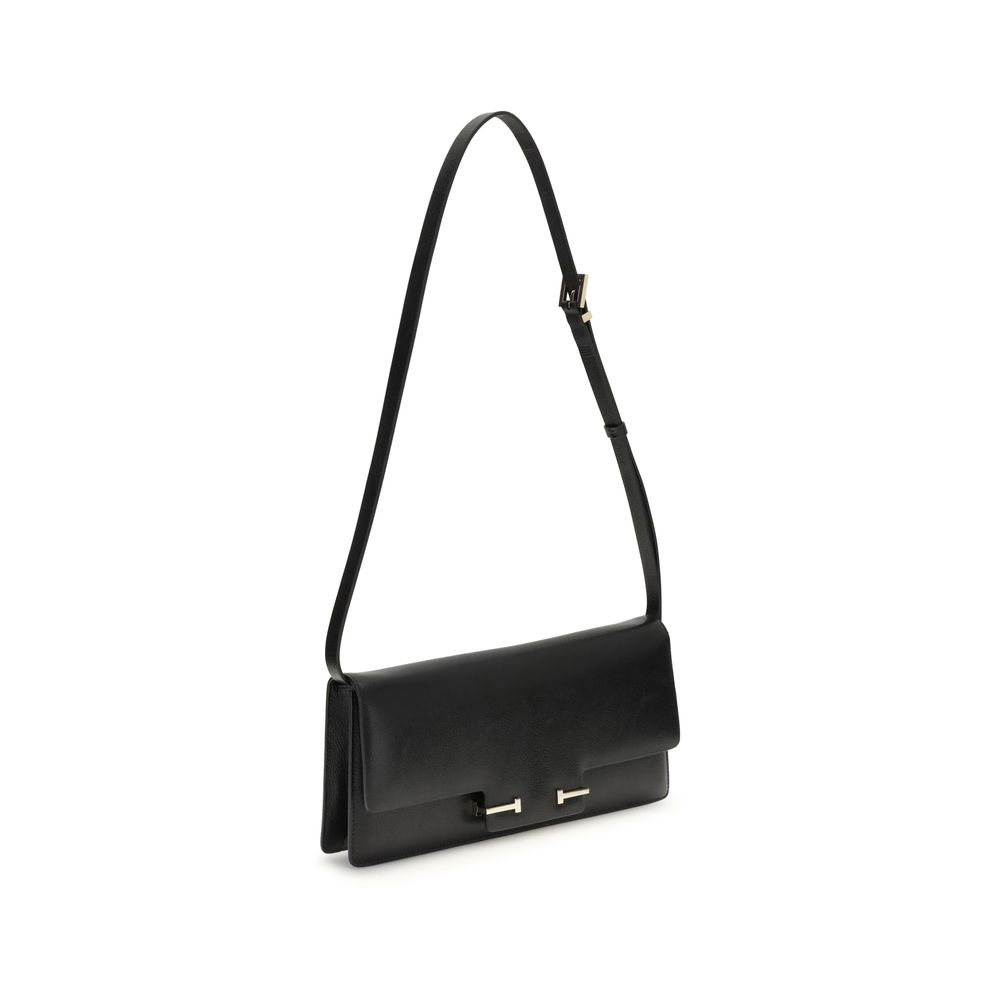 Tom Ford Black Leather Shoulder Bag - Image 2