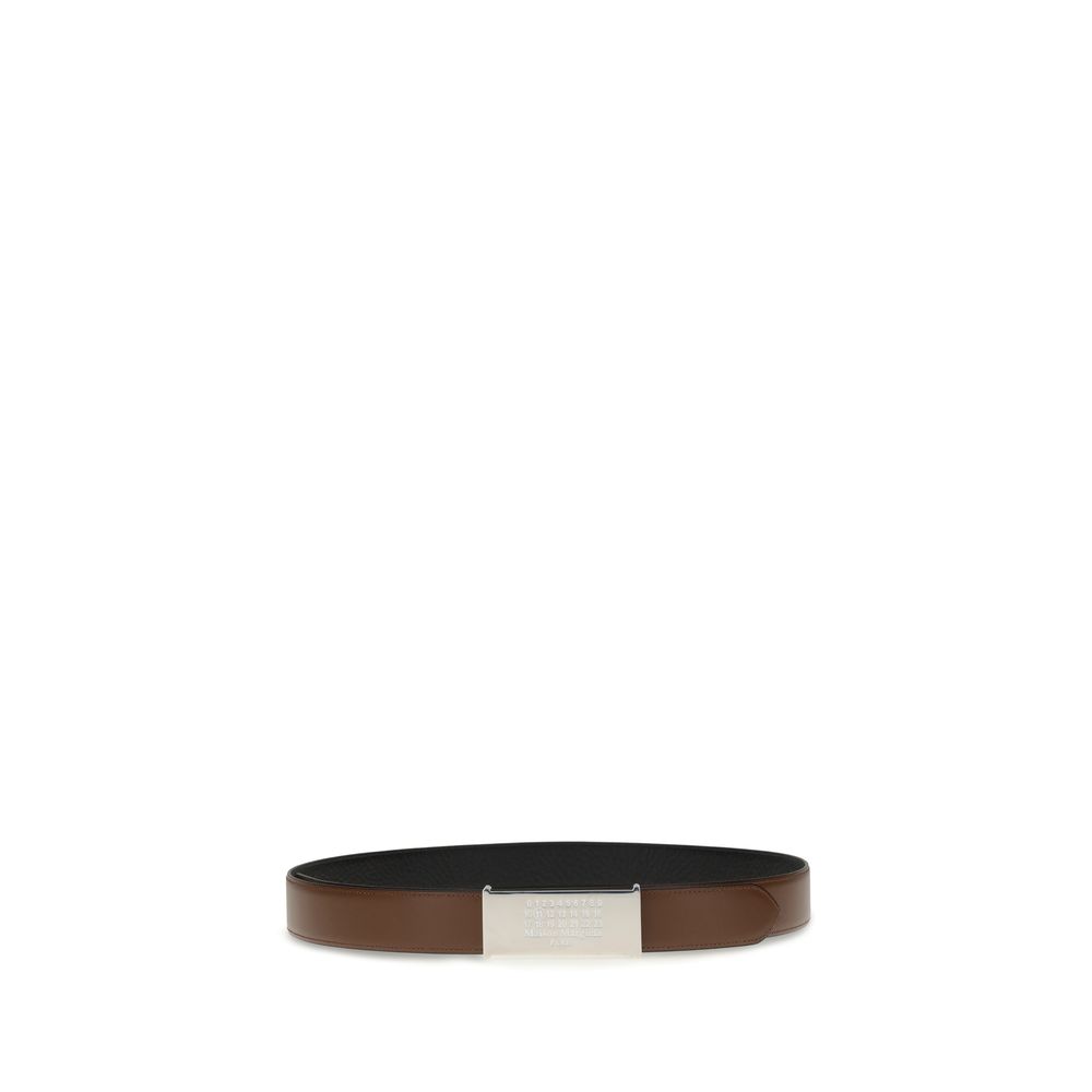 Margiela Brown Leather Regular Belt - Image 2