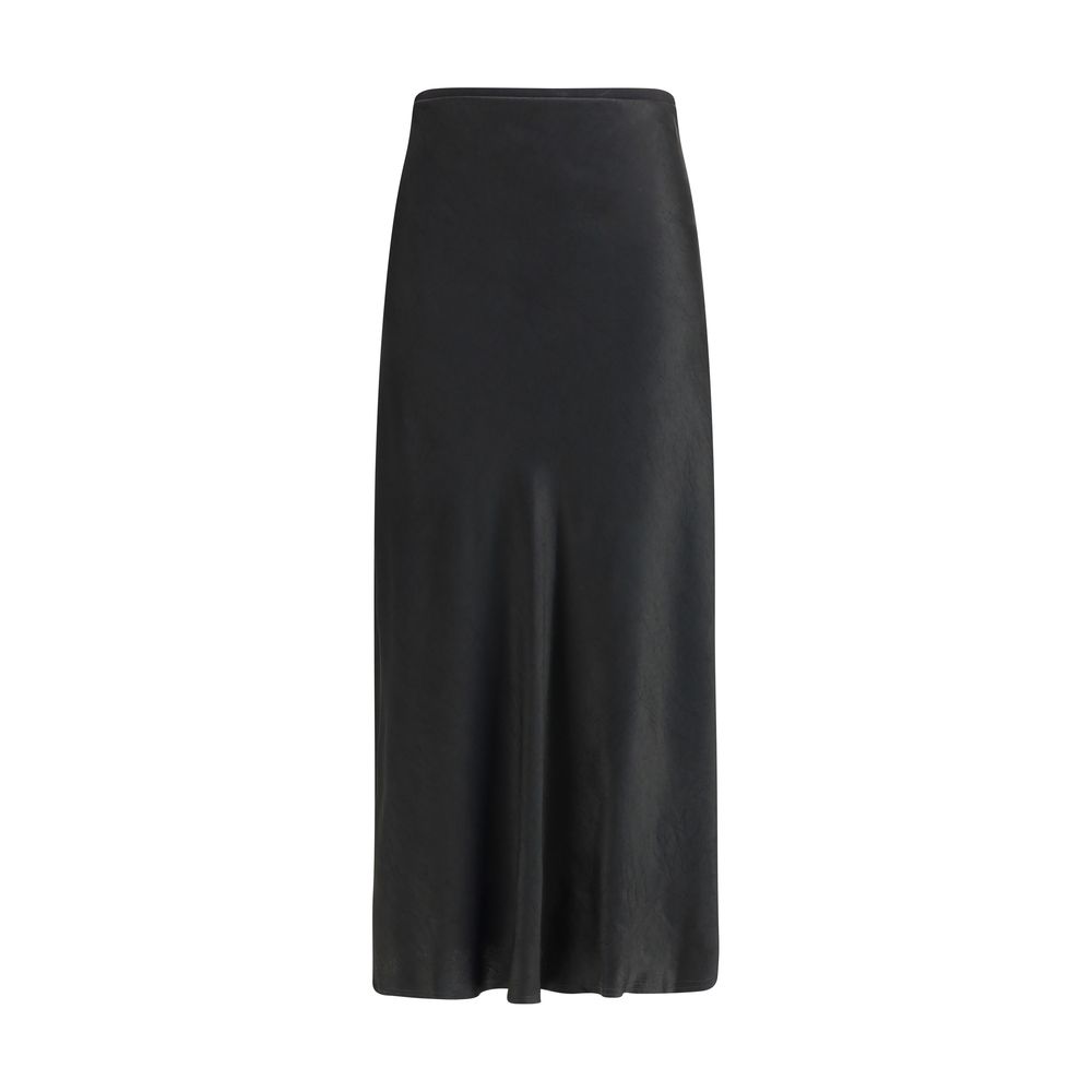 Margiela Black Acetate Midi Skirt