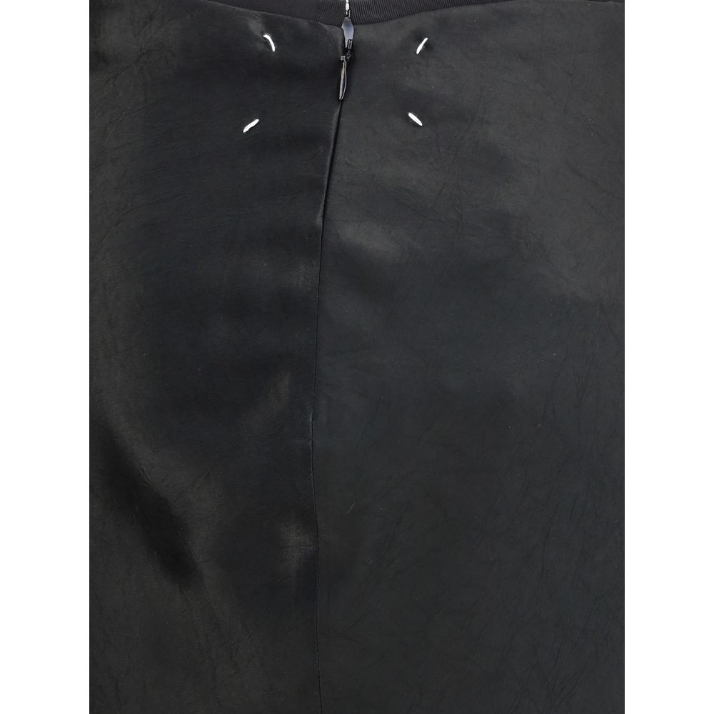 Margiela Black Acetate Midi Skirt - Image 3