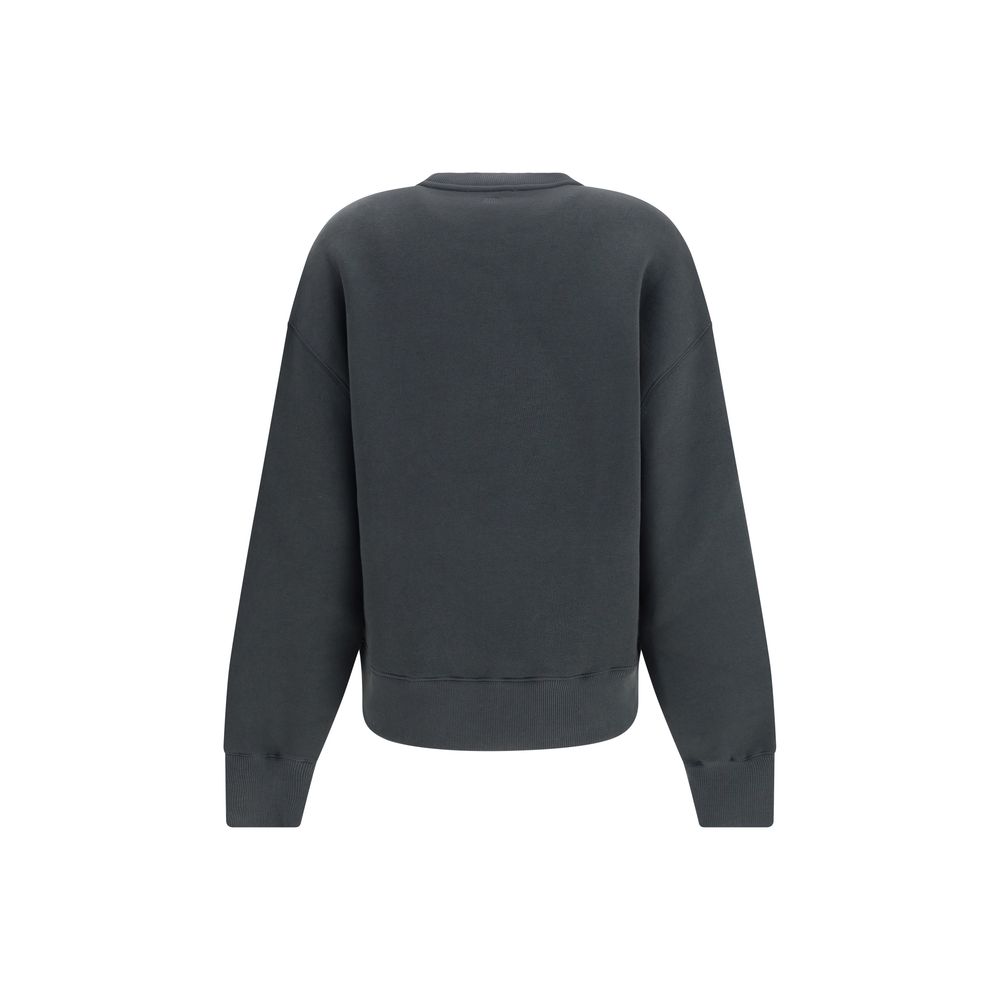 Ami Paris Gray Cotton Sweatshirt - Image 2