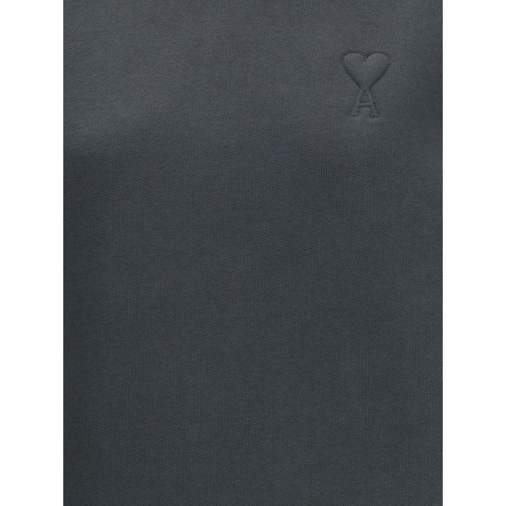 Ami Paris Gray Cotton Sweatshirt - Image 3