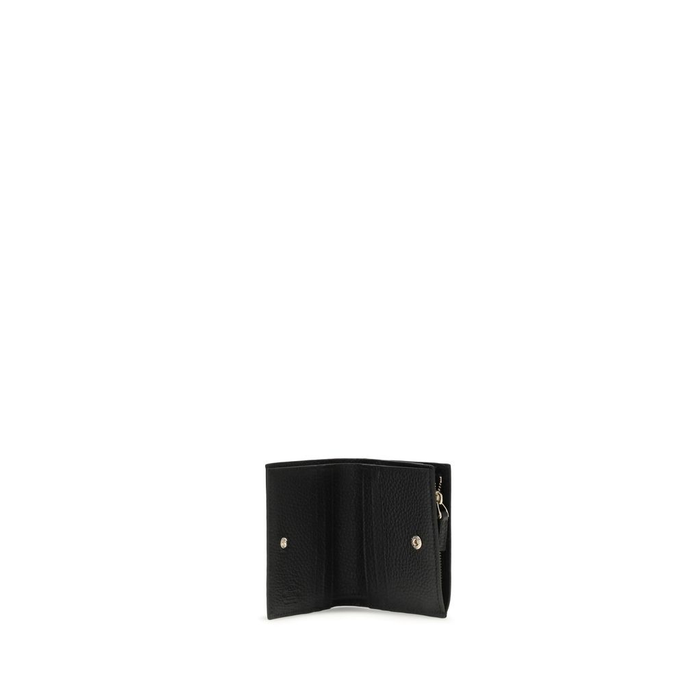 Valentino Garavani Black Leather Wallet - Image 3