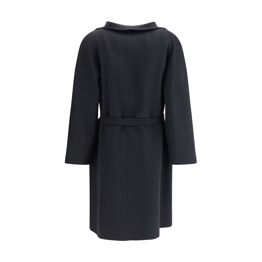 Max Mara Black Cashmere Coat - Image 2